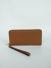 Tory Burch Emerson Zip Passport Continental Wallet Tiger Eye