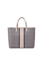 Tory Burch Gemini Tote Small Pink Link Stripe