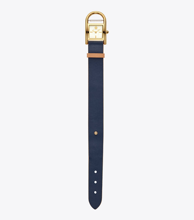 Tory Burch Tbw7500 Thayer Navy Gold Watch Balilene
