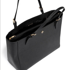 Tory Burch York Small Buckle Tote Black