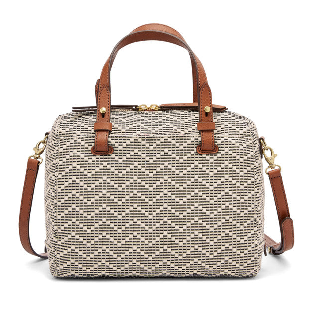 Fossil rachel best sale satchel black stripe