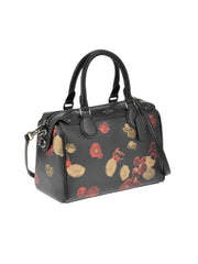 Coach F37060 Mini Bennett Satchel Coated Canvas Black Floral