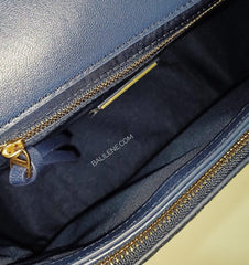 Tory Burch 45147 Fleming Satchel Royal Navy
