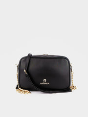 aigner 13211450 amy camera bag black balilene depan
