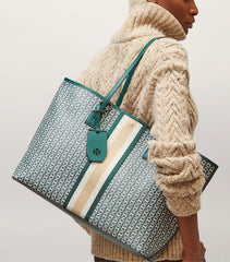Tory Burch 53303 Gemini Tote Malachite Green