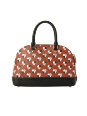 Coach F25916 Mini Sierra Satchel With Checker Heart Print Terracotta Multi