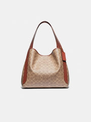 Coach 79249 Hadley Hobo Large Signature Tan Rust