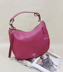 Coach 35593 Leather Sutton Hobo Bright Cherry