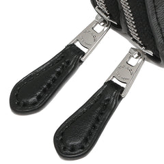 Coach F78144 Sig Double Zip Around Wallet Black Smoke