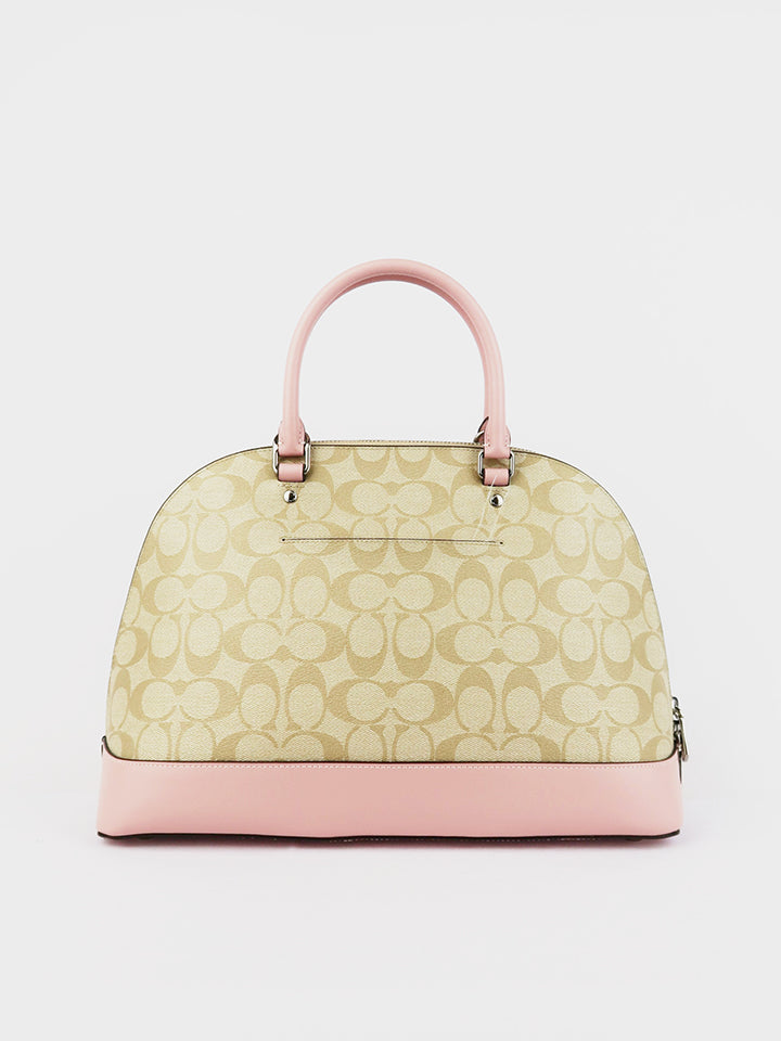 coach f27584 sierra large signature light khaki carnation balilene belakang