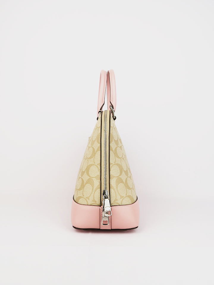 coach f27584 sierra large signature light khaki carnation balilene samping