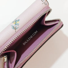 coach 2924 small trifold wallet blossom multi