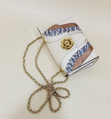 Coach 69659 Parker 18 Wave Patchwork Snakeskin