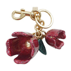Coach F58514 Glitter Tea Rose Bag Charm