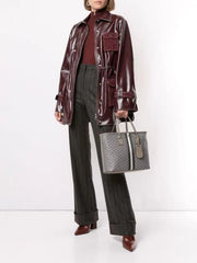 Tory Burch Gemini Link Small Tote Grey Heron