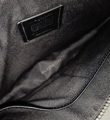 Coach F73151 Structured Pouch Croco Embosed Black