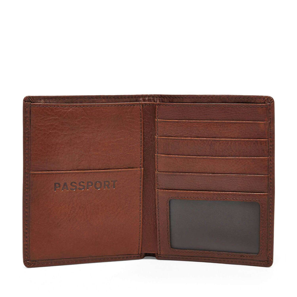 jam-Mlg0083201-Fossil Estate Passport Case Dark Brown-Balilene