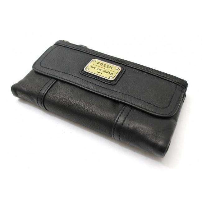 jam-Sl2931001-Fossil Emory Clutch In Black Leather-Balilene