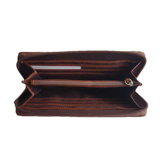 jam-Sml1447201-Fossil Lufkin Long Wallet Medium Brown-Balilene