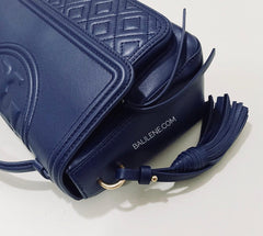Tory Burch 45147 Fleming Satchel Royal Navy