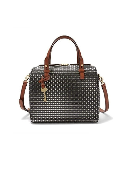 Fossil ZB7314080 Rachel Satchel Black Stripe