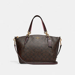 Coach F28989 Signature Small Kelsey Brown Oxblood