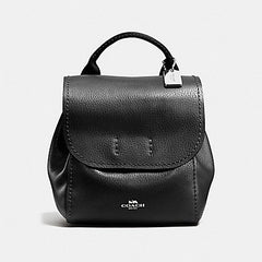 Coach F59819 Derby Black Leather Backpack