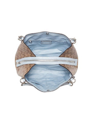 Coach F80298 Sig Haillie Signature  Khaki Pale Blue