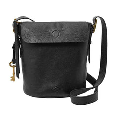 tas Zb6729001 fossil haven small flap bucket black tampak depan