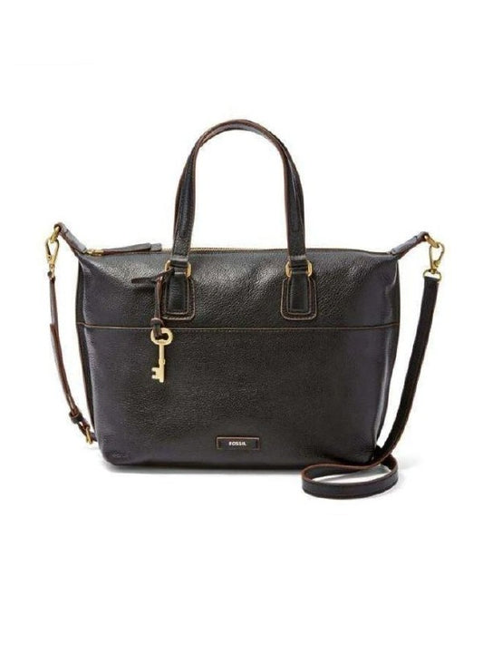 Fossil Shb1380001 Julia Leather Satchel Black