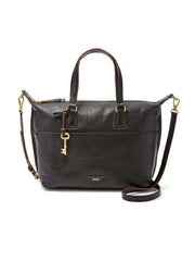 Fossil Shb1380001 Julia Leather Satchel Black