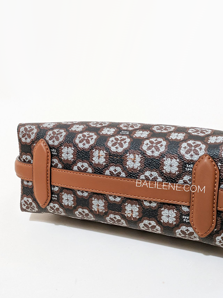 gambar-bawah-Kate-Spade-Flower-Monogram-Coated-Canvas-Top-Zip-Crossbody-Black-Multi