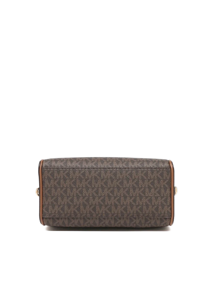 gambar-bawah-Michael-Kors-Travel-Extra-Small-Logo-And-Faux-Leather-Duffle-Crossbody-Bag-Brown