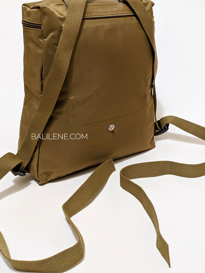 Longchamp backpack khaki hot sale
