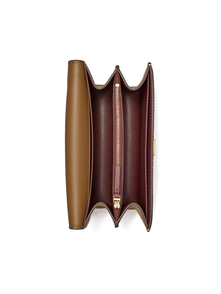 gambar-dalam-Tory-Burch-T-Monogram-Small-Jacquard-Shoulder-Bag-Hazelnut-Brown