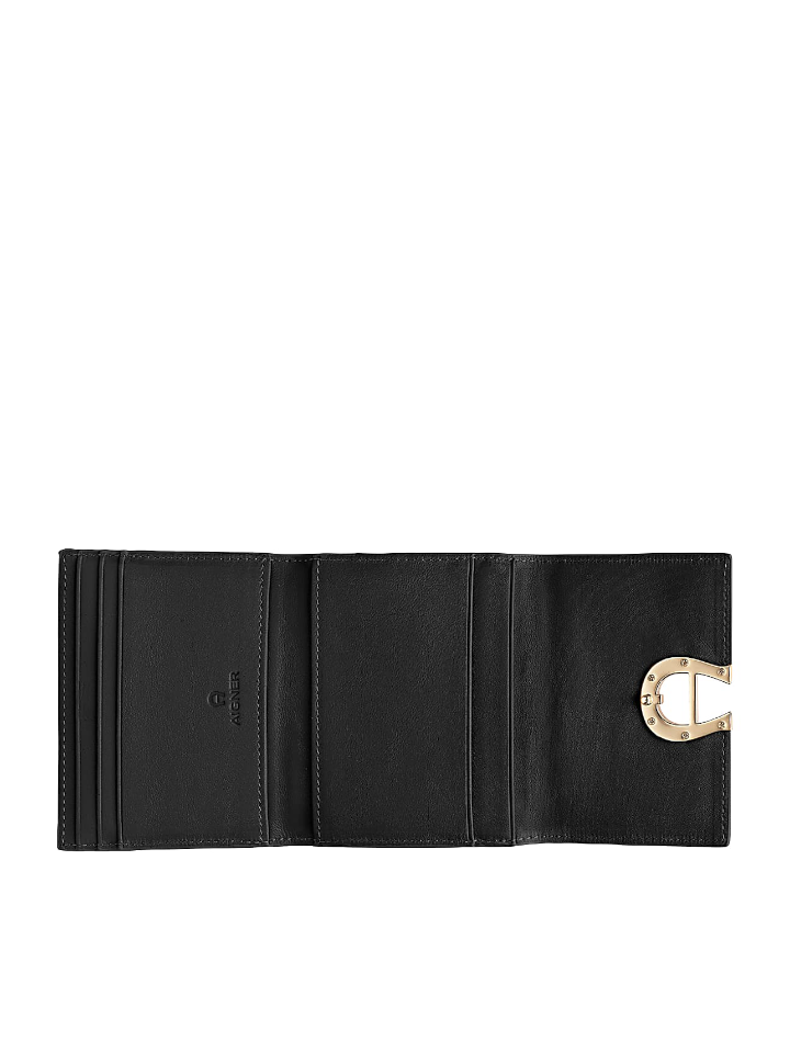 Aigner Genoveva Card Case Logo Black Balilene