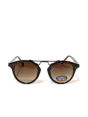 gambar-depan-Fossil-X82516-Round-Sunglasses-Tortoise