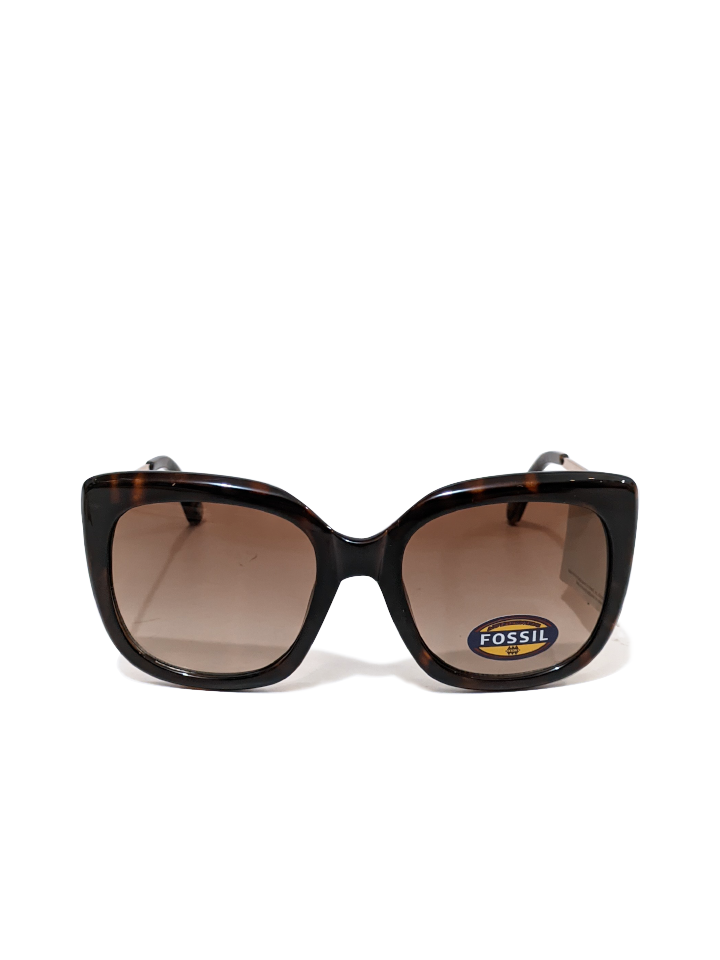 gambar-depan-Fossil-X82634-Cat-Eye-Sunglasses-Tortoise
