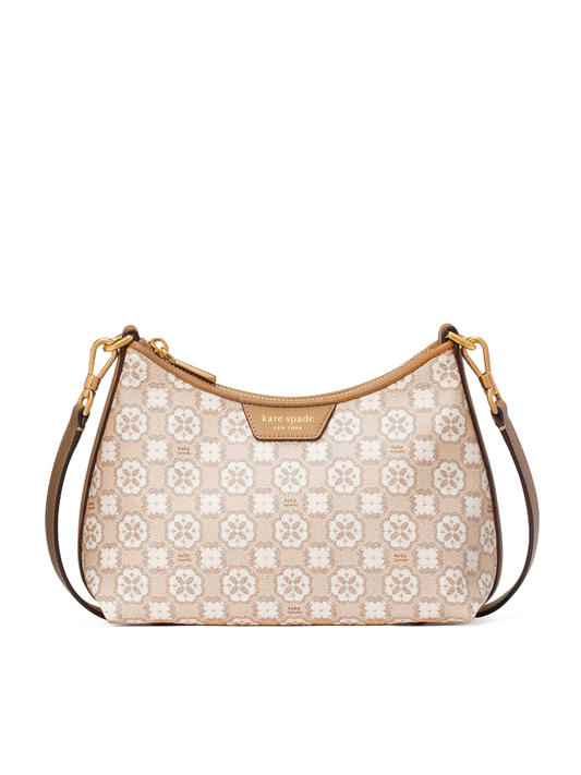 gambar-depan-Kate-Spade-Flower-Monogram-Coated-Canvas-Top-Zip-Crossbody-Natural-Multi