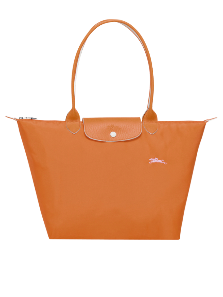 gambar-depan-Longchamp-Le-Pliage-Club-Small-Shoulder-Bag-Rust-Silver
