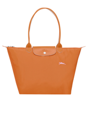 gambar-depan-Longchamp-Le-Pliage-Club-Small-Shoulder-Bag-Rust-Silver