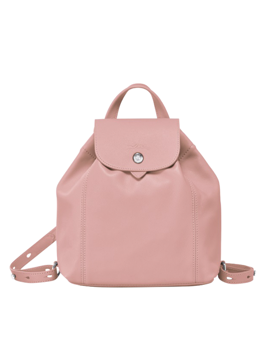 gambar-depan-Longchamp-Le-Pliage-Cuir-Backpack-Blush
