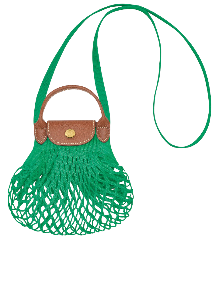 gambar-depan-Longchamp-Le-Pliage-Extra-Small-Filet-Crossbody-Bag-Green