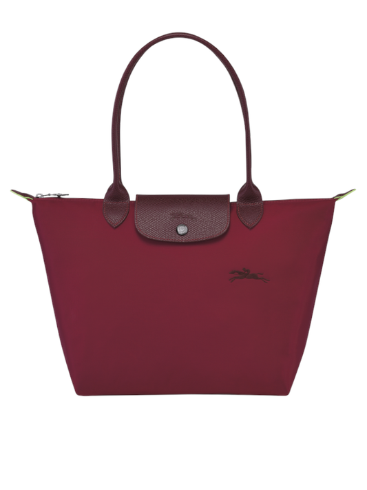 gambar-depan-Longchamp-Le-Pliage-Green-Small-Shoulder-Bag-Rouge