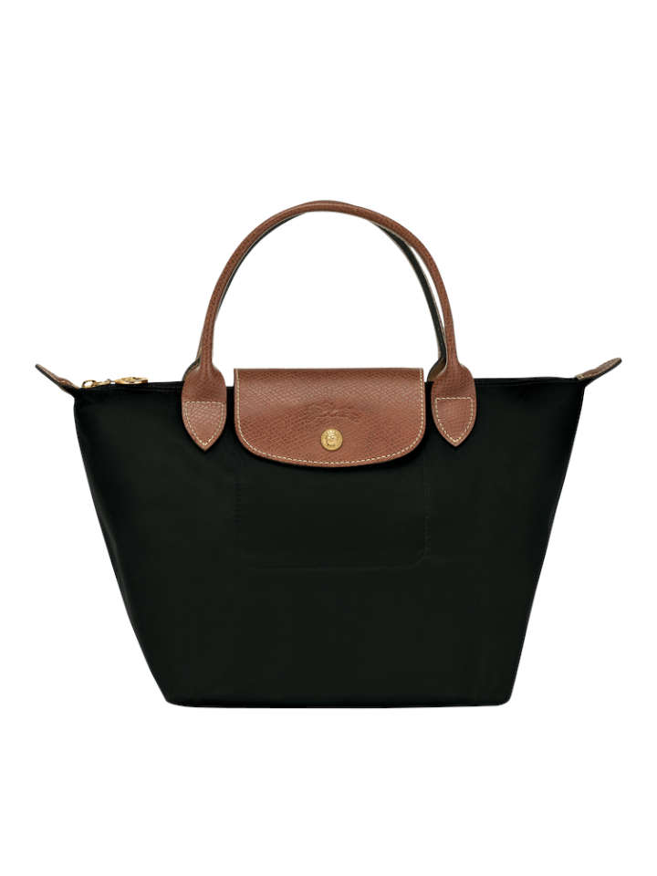 gambar-depan-Longchamp-Le-Pliage-Original-Small-Top-Handle-Bag-Black