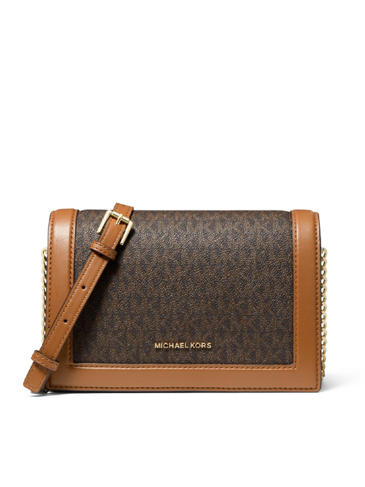 gambar-depan-Michael-Kors-32S2GJ6C7B-Jet-Set-Large-Logo-Crossbody-Bag-Brown-Acorn