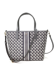 gambar-depan-Tory-Burch-Geo-Logo-Mini-Top-Zip-Tote-Gray