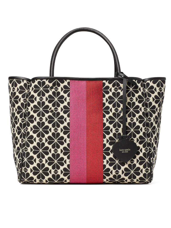 gambar-depan1-Kate-Spade-Flower-Jacquard-Stripe-Everything-Medium-Tote-Cream-Multi