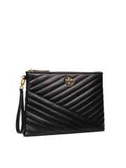 gambar-depan1-Tory-Burch-Kira-Chevron-Small-Pouch-Black