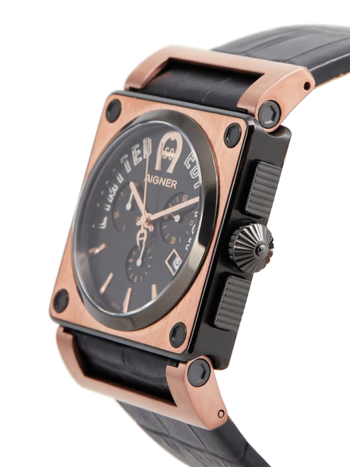 Aigner A24150 Limited Edition Leather Strap Watch